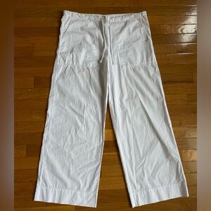 Local European White Linen Pants